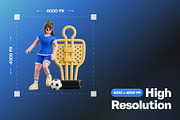 Football Women 3D Character Pack, a Characters & Person 3D Model by Haps Space (Thumbnail 2 of 4)