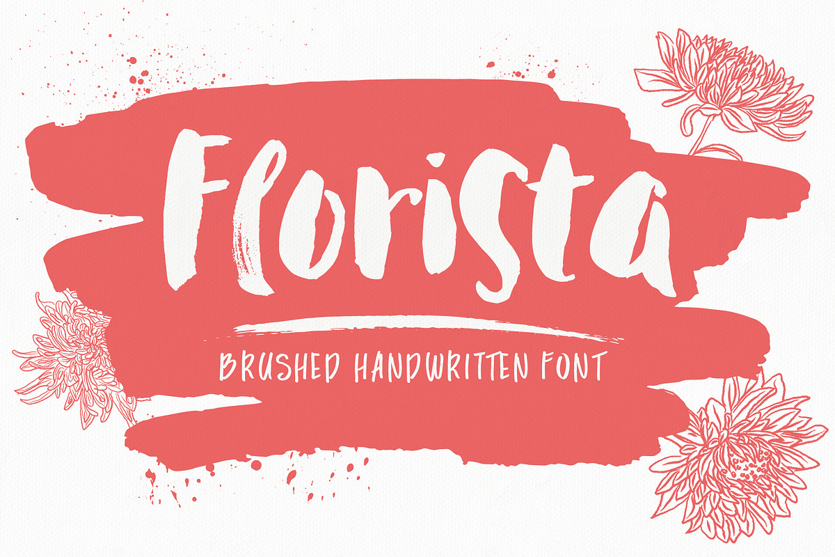 Florista Brushed Font Duo, a Script Font by Anna Ivanir (Photo 1 of 12)