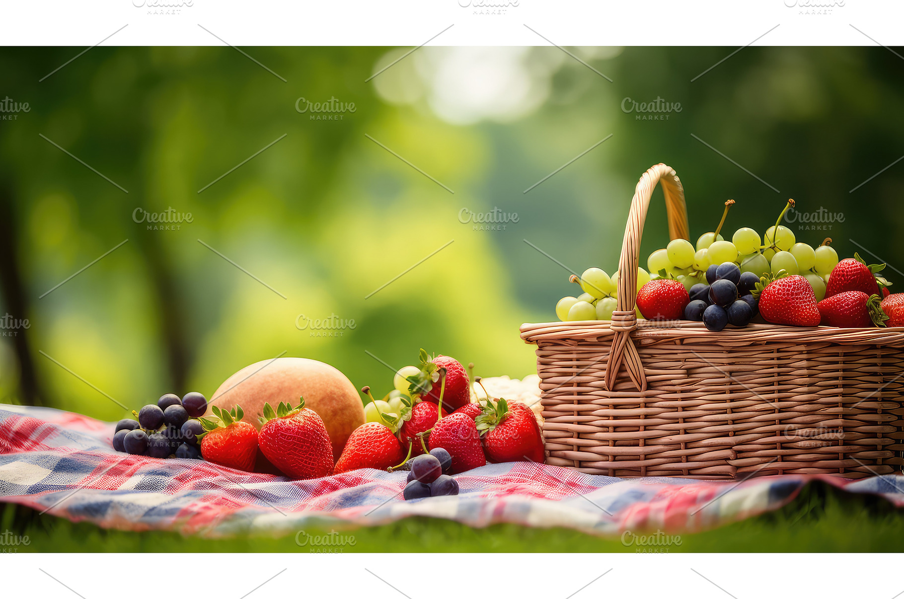 calm relaxation picnic food ai, a Background Photo by pikepicture