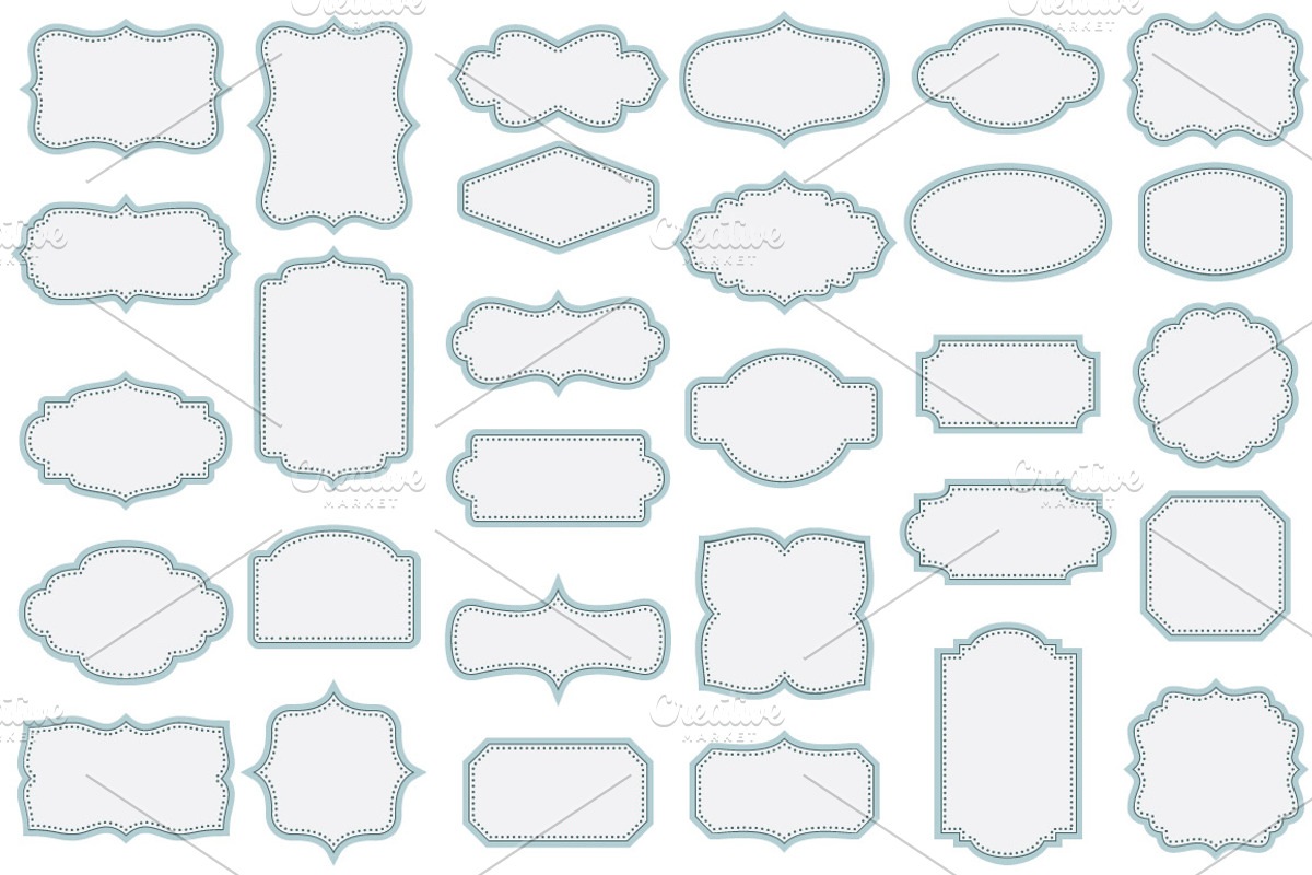 30 color frames in 6 styles, an Object Graphic by Wild Rose (Photo 8 of 8)
