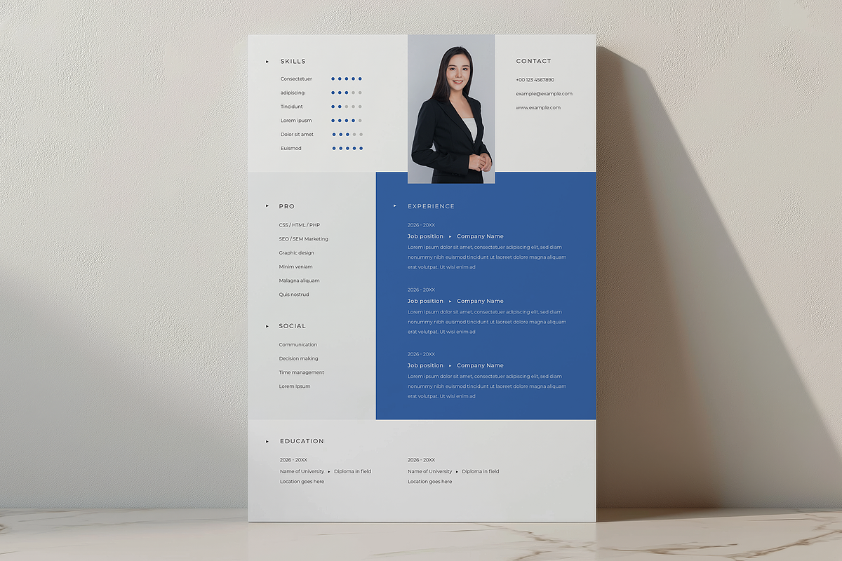 Professional Resume - Elegant Style, a Resume Template by Filip Studio (Photo 4 of 4)