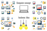 Business Laptop computer concept, an Object Graphic by AlexZeL (Thumbnail 2 of 6)