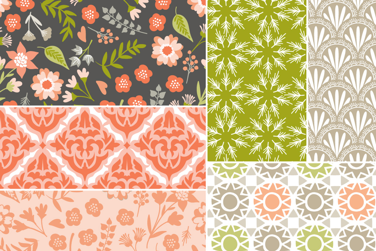 Fox Trail Seamless Patterns preview 4
