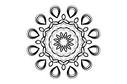Ornamental Black White Mandala Pack, a Decorative Illustration by NJ Himel (Thumbnail 18 of 103)