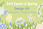 Soft Easter and Spring Design Kit, a Seasonal Illustration by statica (Thumbnail 1 of 7)