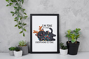 Funny Cat Christmas Png Sublimation, an Illustration by Daily.Designs (Thumbnail 4 of 5)