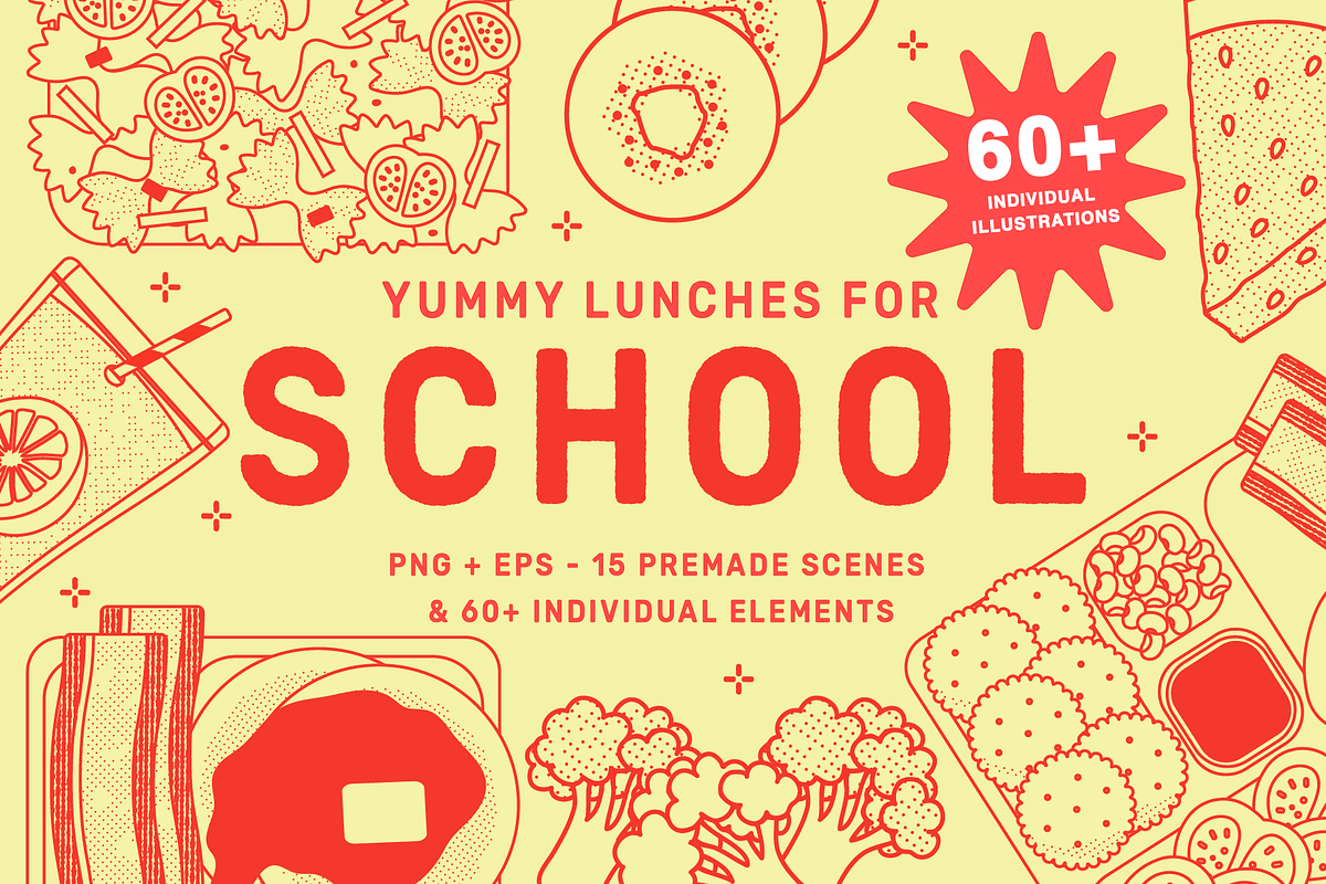 Food Illustration Vector Bundle, a Food Illustration by TheFoodAtlas (Photo 22 of 26)
