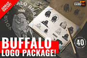 Buffalo & Bison Logo Pack - 40 LOGOS, a Branding & Logo Template by Jeffry Macpherson Visuals (Thumbnail 6 of 6)