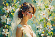 Bridal Wedding Bundle Oil Painting, an Illustration by PLUM&FIGS (Thumbnail 25 of 25)