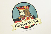PLAYING CARDS KING LOGO, a Branding & Logo Template by Vectopus.com (Thumbnail 1 of 3)