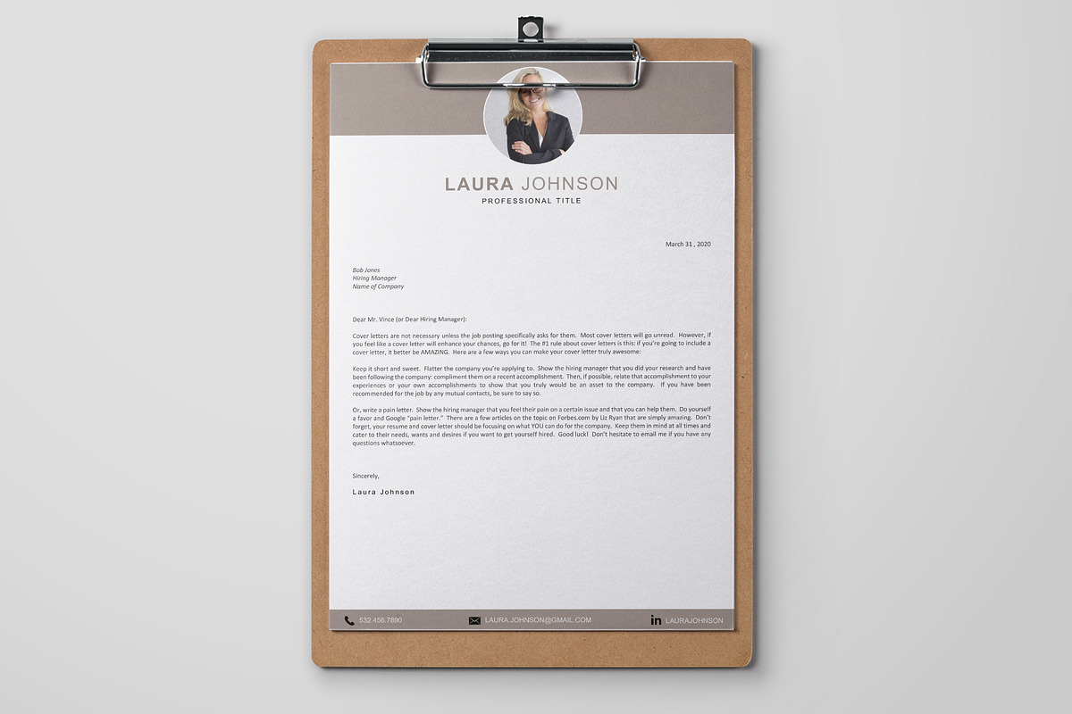 3 Page - Word Resume & Cover Letter, a Resume Template by OpulentStu (Photo 4 of 4)