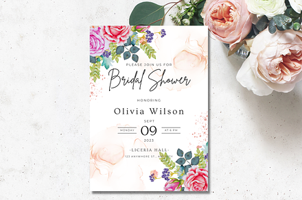 Bridal Shower Invitation Canva