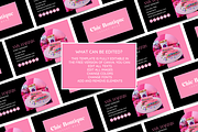 Black Pink Business Card Template, a Business Card Template by SunshineStudioBoutique (Thumbnail 3 of 10)