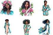 Black Girl Watercolor Sublimation, a Seasonal Illustration by Designking (Thumbnail 3 of 5)