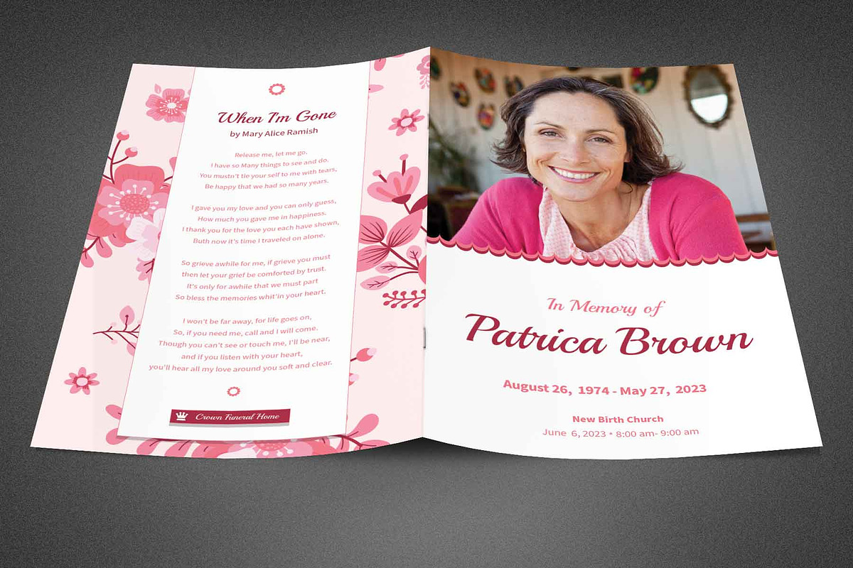 In Memory of Funeral Program, a Brochure Template by loswl (Photo 3 of 3)