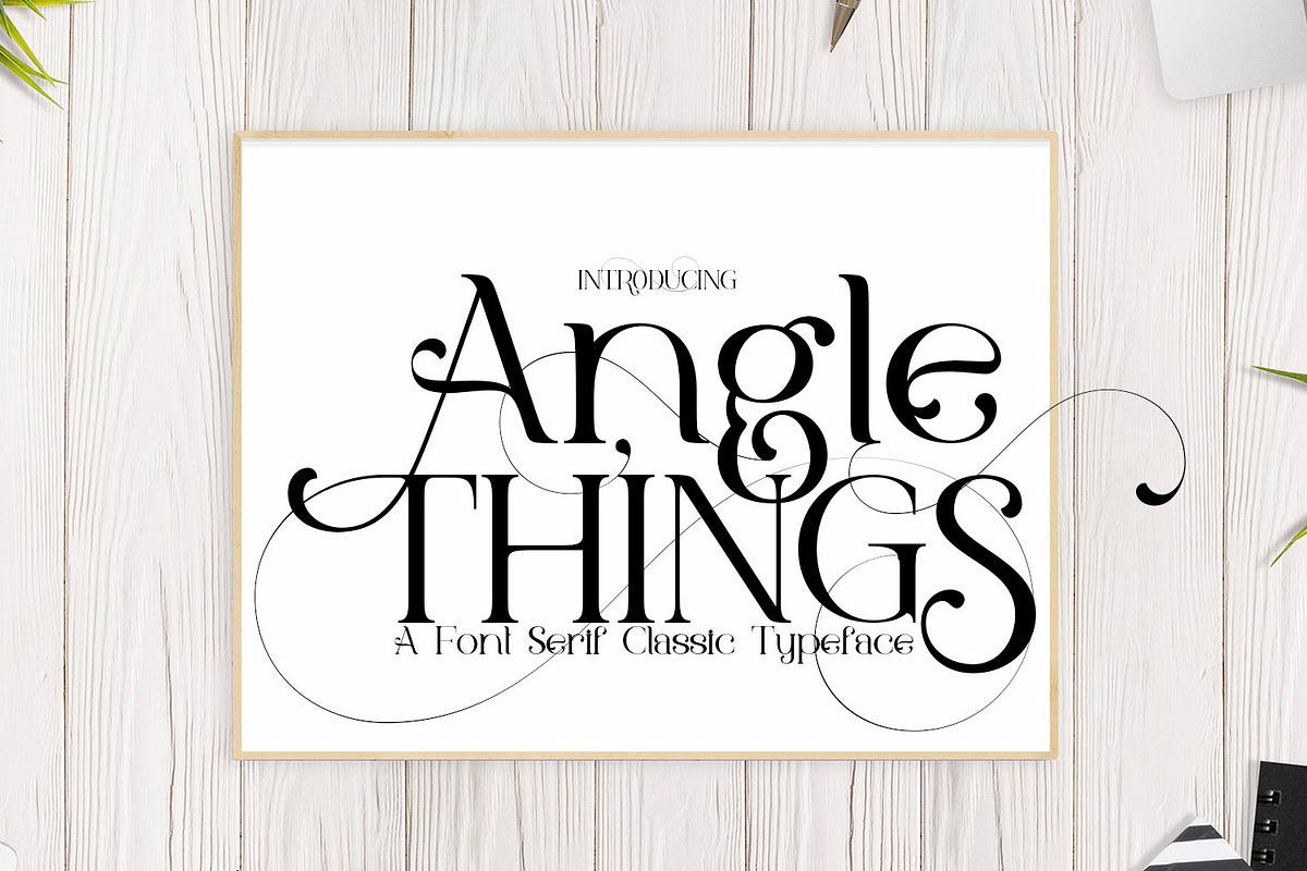 Angle Things, a Serif Font by Bramcreative (Photo 1 of 10)