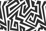 Monochrome Maze Patterns, a Pattern Graphic by Gudiny (Thumbnail 5 of 13)