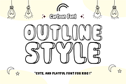 Cotton Wobble - Playful Outline Font, a Sans Serif Font by KiddoGlyphs Studio (Thumbnail 4 of 5)