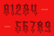 CS Hastings Stippled, a Blackletter Font by Craft Supply Co. (Thumbnail 6 of 8)