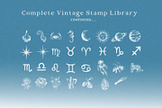 Vintage Rubber Stamps Clip Art Set, an Object Graphic by Paper Flowers Studio (Thumbnail 6 of 7)