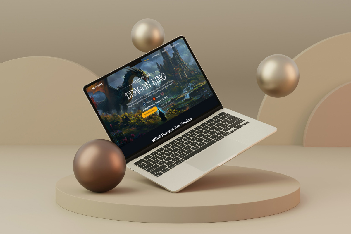 Dragon King Indie Game Landing, a Landing Page Template by trabaskriya (Photo 5 of 5)