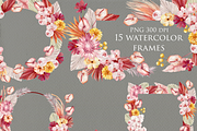 Autumn tropics floral set, a Decorative Illustration by Antikva17 (Thumbnail 4 of 7)