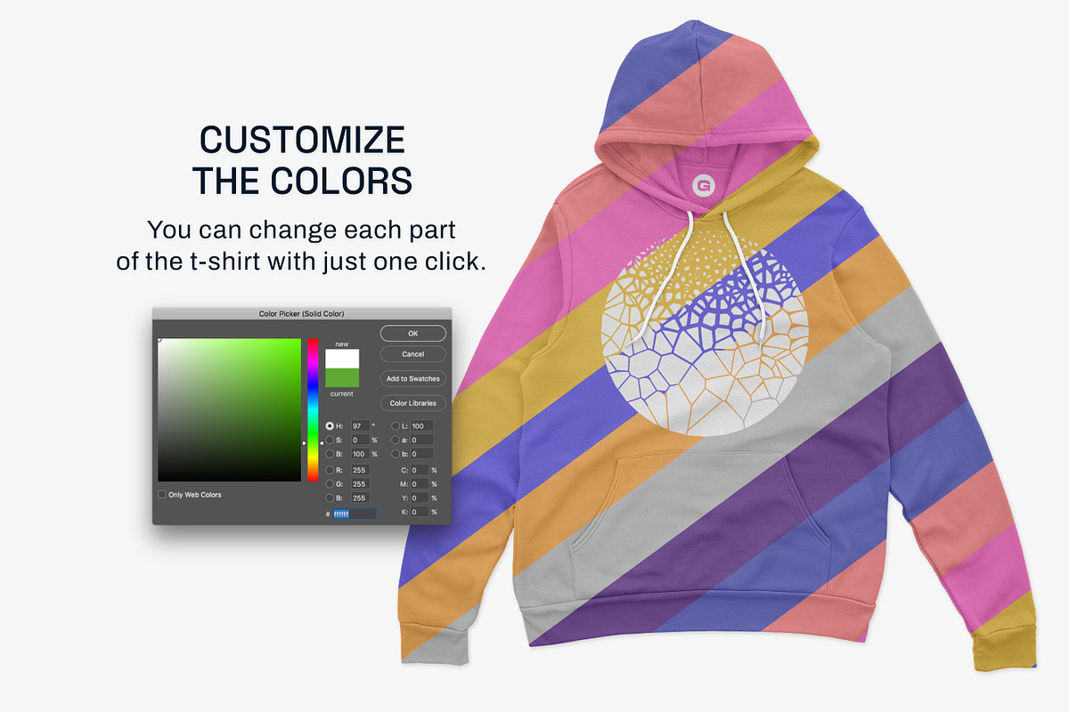 Bella Canvas 3719 Hoodie Mockups, a Hoody Mockup by GraphicHero (Photo 5 of 9)