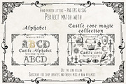 CASTLE STYLE FRAMES - vector kit, a Decorative Illustration by My Space Garden (Thumbnail 8 of 8)