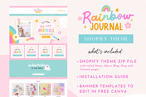 Rainbow Journal Shopify Theme