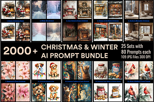 2000+ Christmas & Winter AI Prompts