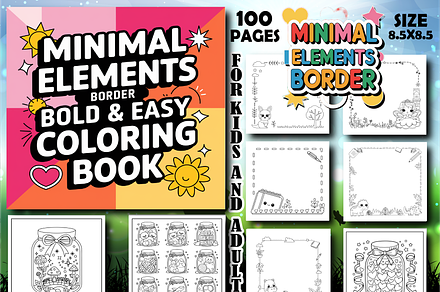 Minimal Elements Border Color Book
