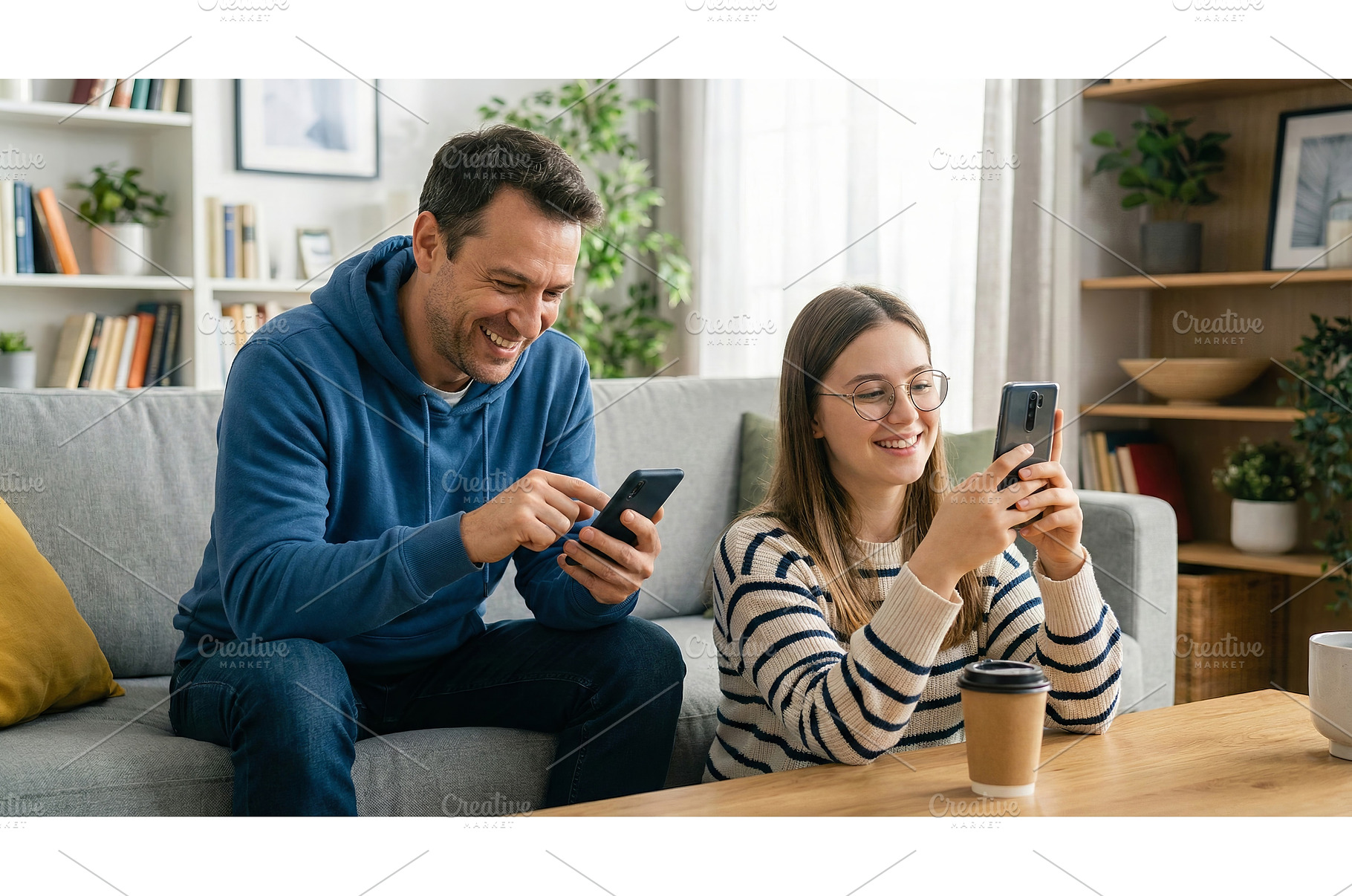 Couple at Home, a Person Photo by CREATIVEDEF