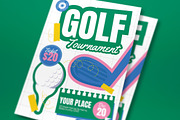 White Golf Tournament Flyer Set, a Flyer Template by graphicook (Thumbnail 2 of 3)