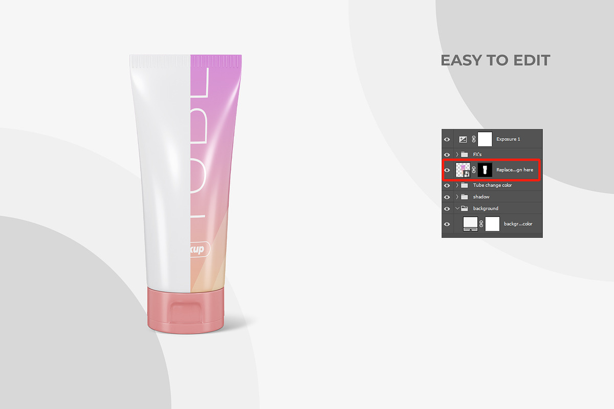 Cosmetic Tube Mockup, a Packaging Mockup by Adstart (Photo 3 of 5)