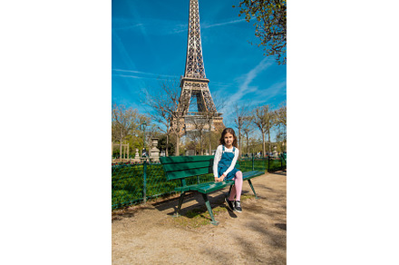 Children in Paris near the Eiffel, a Person Photo by yanadjana