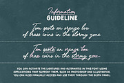 Vintage Postman - Handmade Font Duo, a Script Font by Sarid Ezra (Thumbnail 9 of 9)