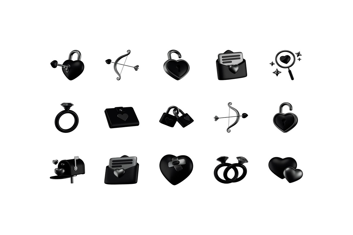 Valentine 3D icons, Iconly Pro, an Emoji Icon by Lumina_ui_ux202 (Photo 4 of 6)