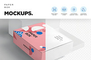 Wide Rectangular Paper Box Mockups, a Packaging Mockup by megostudi0 (Thumbnail 2 of 7)