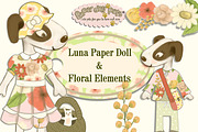 Luna Digital Paper Doll, an Illustration by Paper Doll Pets (Thumbnail 1 of 5)