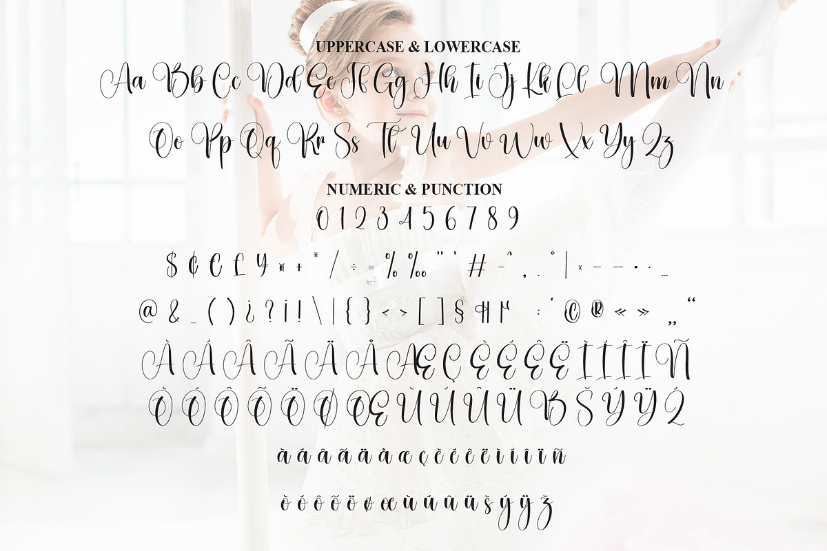 Ballet | Script Font, a Handwritten Font by Scratchones (Photo 7 of 9)