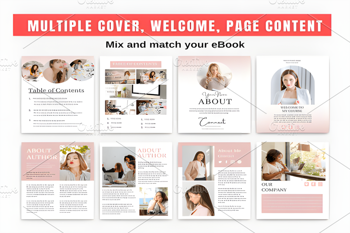100 Ebook Template Bundle, a Social Media Template by Ink Gallery (Photo 4 of 10)