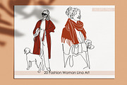 Women fashion art. Fashion vector, a Person Illustration by velychko.ua (Thumbnail 4 of 11)