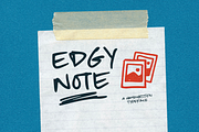 Edgy Note, a Handwritten Font by Negara Studio (Thumbnail 1 of 15)