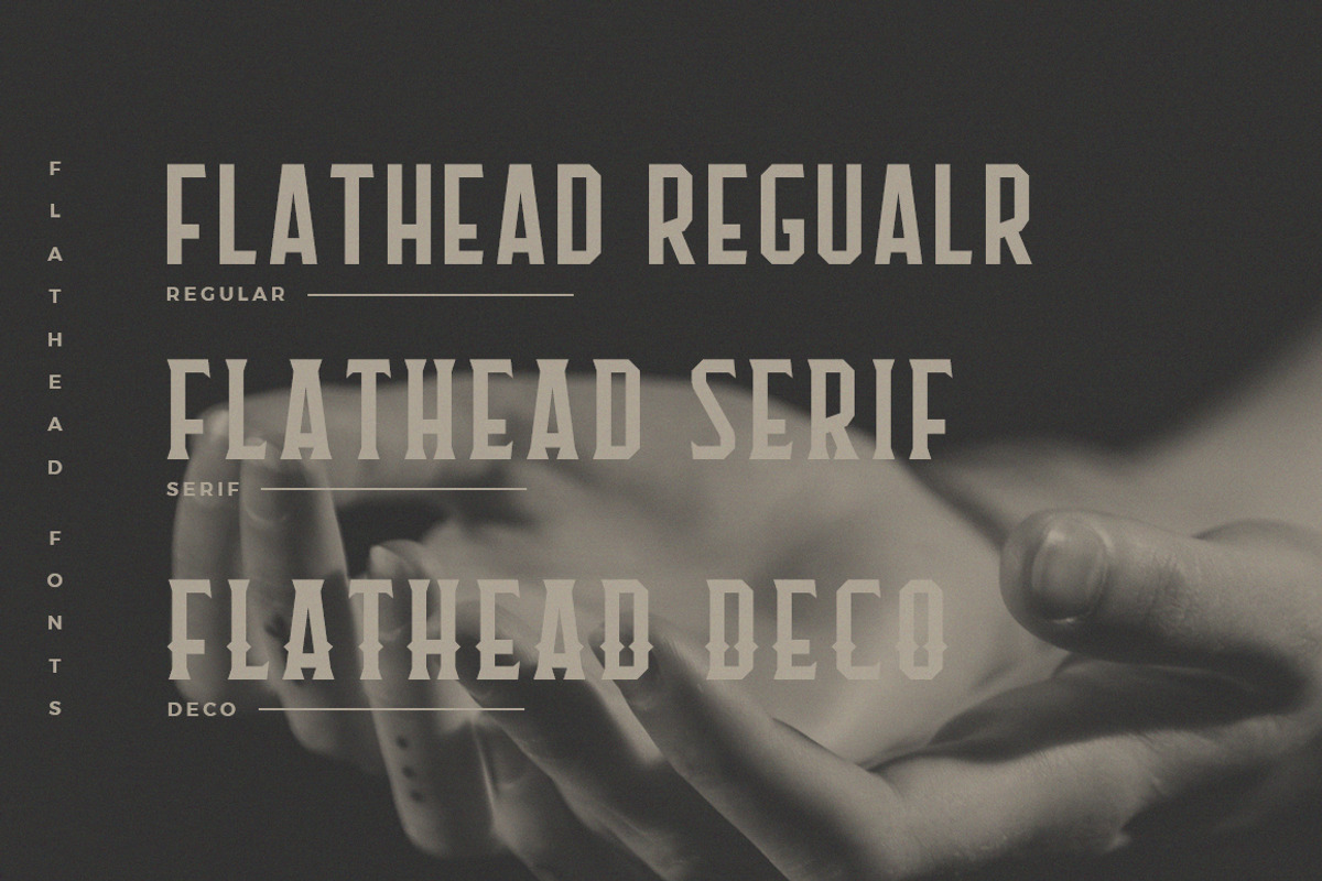 Flathead Vintage Typeface | Font preview 2