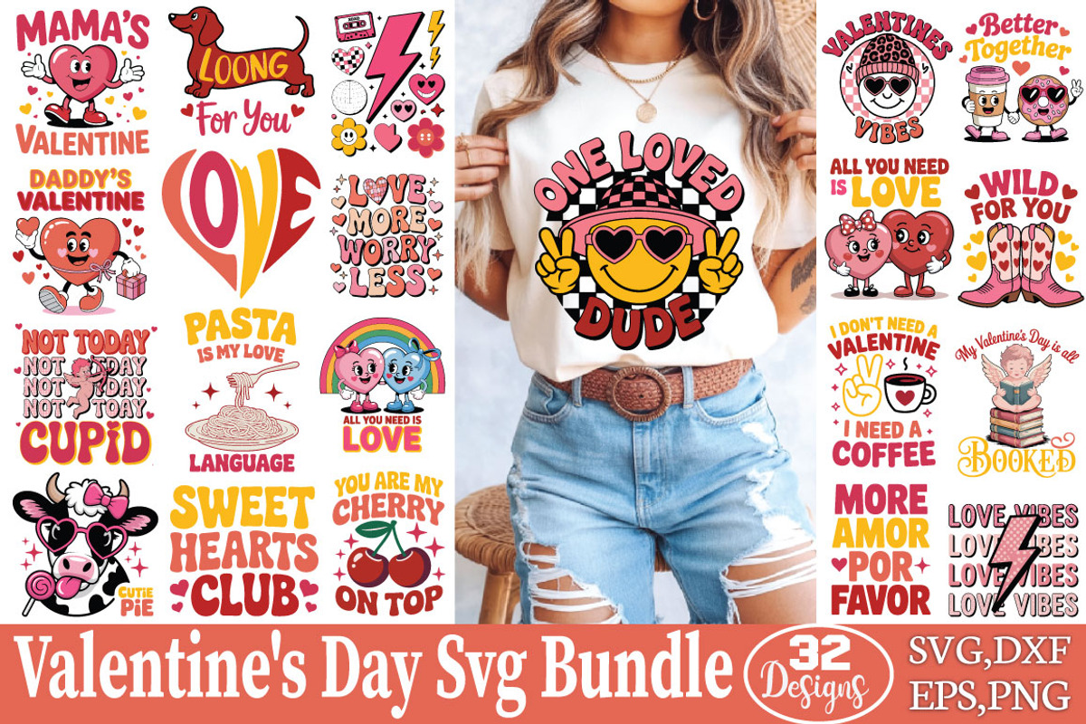 Valentine s Day SVG Bundle, an Object Graphic by DollarSmart (Photo 1 of 5)