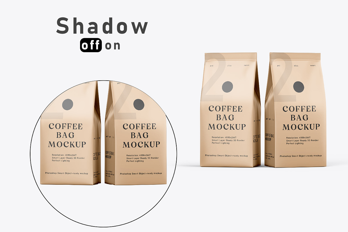 Coffee Bag Mockups, a Packaging Mockup by pixelmock (Photo 4 of 14)