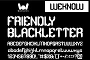 Dark Gothic font, a Blackletter Font by weknow (Thumbnail 5 of 8)