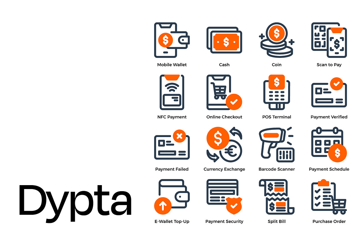 Payment Icon Set, a Duotone Icon by Eklip Studio (Photo 3 of 4)