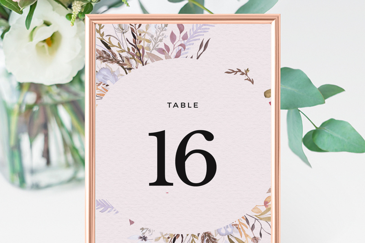 Sweet Floral Wreath Invitation Set, an Invitation Template by Inkpower (Photo 6 of 7)