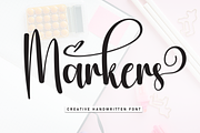 Markers | Script Font, a Handwritten Font by Scratchones (Thumbnail 1 of 9)